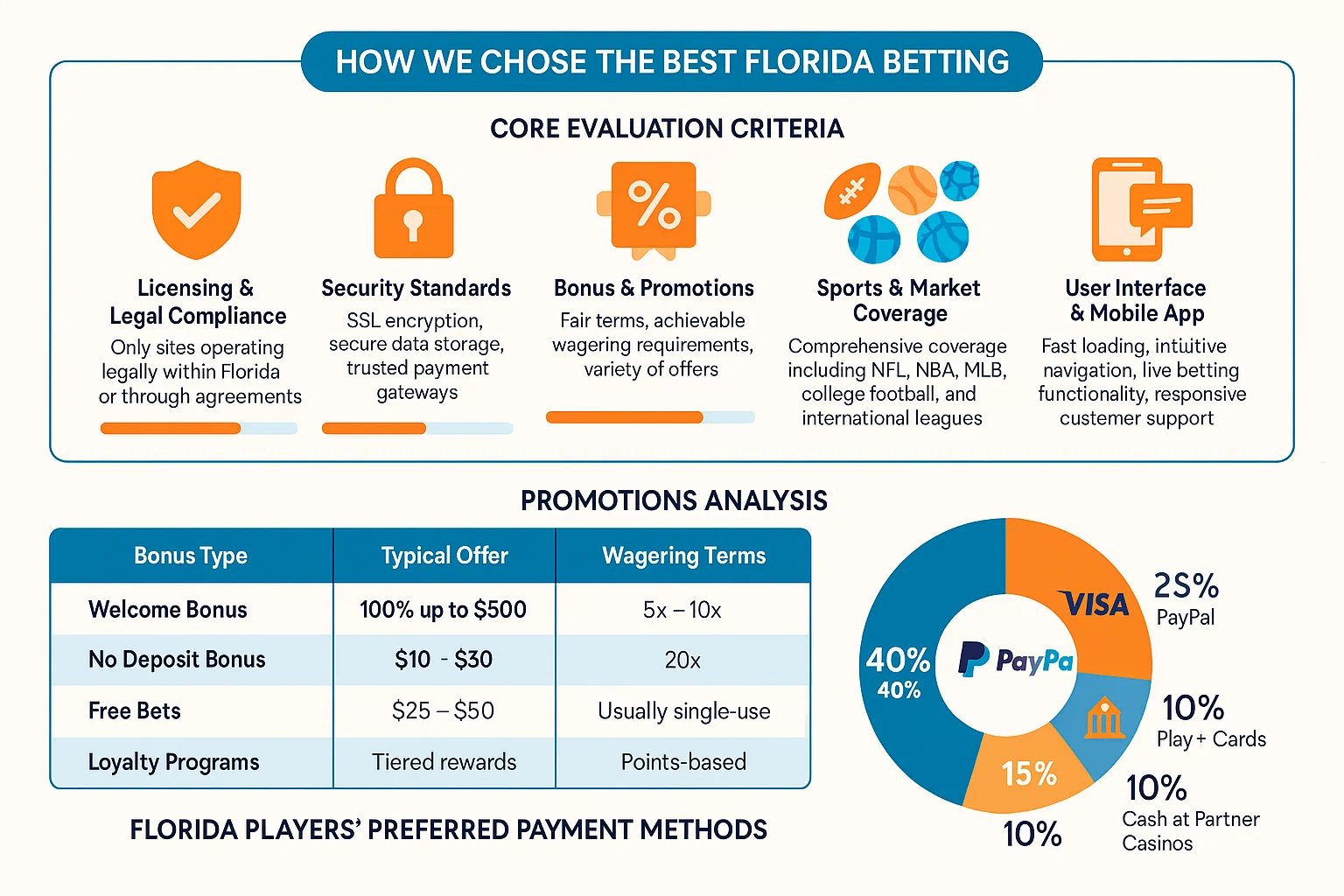 How We Chose the Best Florida Betting Sites